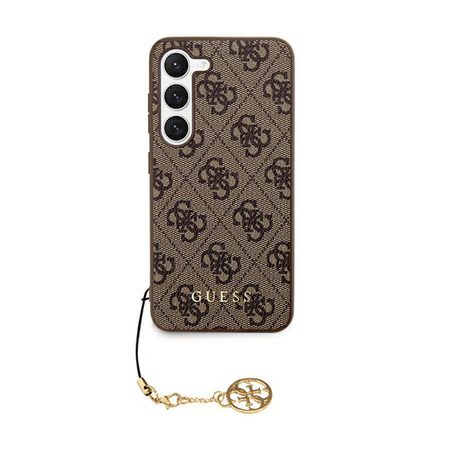 Guess 4G Charms Collection - Etui Samsung Galaxy S24 (brązowy) (GUHCS24SGF4GBR)