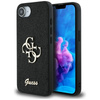Guess Fixed Glitter Big 4G - Etui do iPhone 16e (czarny) (GUHCPSE4HG4SGK)