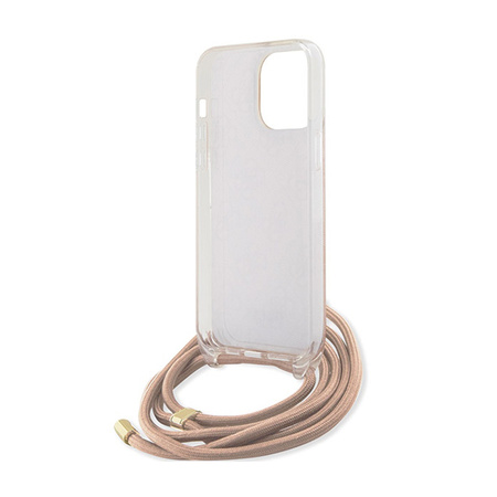 Guess Crossbody Cord 4G Print - Etui iPhone 15 Pro Max (różowy) (GUHCP15XHC4SEP)