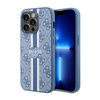 Guess 4G Printed Stripes MagSafe - Etui iPhone 14 Pro (Niebieski) (GUHMP14LP4RPSB)