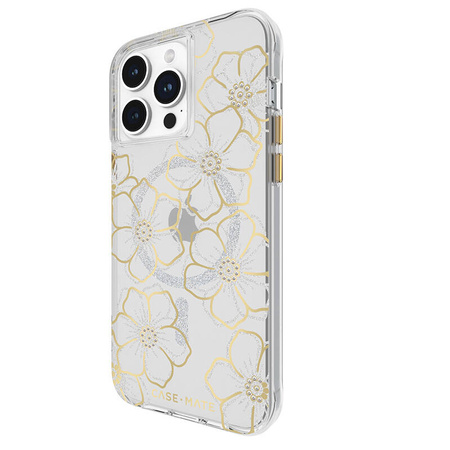 Case-Mate Floral Gems MagSafe - Etui iPhone 15 Pro Max (Gold) (CM051604)