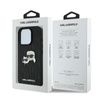 Karl Lagerfeld Monogram Karl & Choupette Head Pin - Etui iPhone 16 Pro (czarny) (KLHCP16LPGKLKCPK)