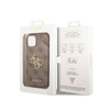 Guess 4G Big Metal Logo - Etui iPhone 15 / 14 / 13 (brązowy) (GUHCP15S4GMGBR)