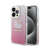 Hello Kitty IML Gradient Electrop Kitty Head - Etui iPhone 15 Pro (różowy) (HKHCP15LHDGKEP)
