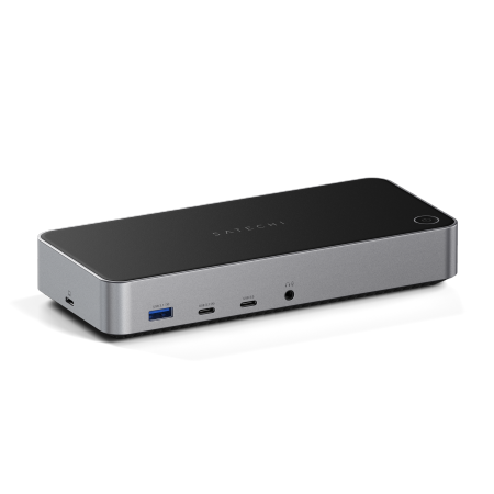 Satechi Triple 4K Display Docking Station - stacja dokująca do monitorów 4K (Mac/Windows OS) (3x 4K/60 Hz, 100W, 2x DisplayPort 1.4 4k/60 Hz, 3x HDMI 2.0 4K60 Hz, USB 3.1, USB-C 3.1, 2x USB 3.0, USB-C 3.0) (ST-D4KTM-EU)