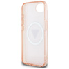 Guess IML Metal Glitter 4G Circle Triangle MagSafe - Etui do iPhone 16e (różowy) (GUHMPSE4HG4PRTGP)
