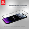 Crong Anti-Bacterial 3D Armour Glass - Szkło hartowane 9H na cały ekran iPhone 14 Pro Max + ramka instalacyjna (CRG-AB3DAG-IP14PM)