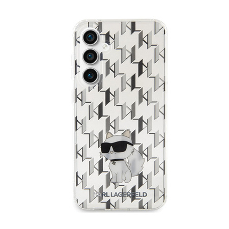 Karl Lagerfeld Monogram Choupette - Etui Samsung Galaxy S23 FE (przezroczysty) (KLHCS23FEHNCMKLT)