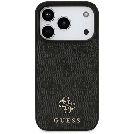 Guess 4G Small 4G and Classic MagSafe - Etui do iPhone 17 Pro (czarny) (GUHMP17LP4SM4MK)