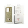 Guess Rhinestone Triangle - Etui iPhone 14 Pro (złoty) (GUHCP14LHDGTPD)
