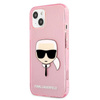 Karl Lagerfeld Karl’s Head Glitter - Etui iPhone 13 Mini (różowy) (KLHCP13SKHTUGLP)