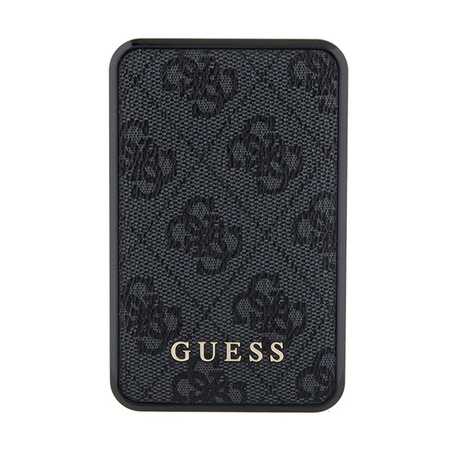 Guess 4G Leather Metal Logo - Power Bank 10000 mAh 18W (czarny) (GUPB10DP4GEGK)
