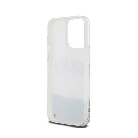 DKNY Liquid Glitter Big Logo - Etui iPhone 15 Pro Max (biały) (DKHCP15XLBNAET)