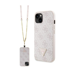 Guess Crossbody 4G Metal Logo - Etui iPhone 14 Pro Max (różowy) (GUHCP14XP4TDSCPP)