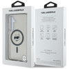 Karl Lagerfeld Button Choupette Head Printed Logo MagSafe - Etui Samsung Galaxy S25 (czarny) (KLHMS25SHLSCHK)