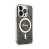 Guess 4G MagSafe - Etui iPhone 15 Pro (czarny) (GUHMP15LH4STK)