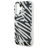 Karl Lagerfeld IML Zebra Pattern & Cord - Etui iPhone 16 (czarny) (KLHCP16SHZBPKCCK)