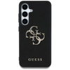 Guess Grained Big 4G Logo Small Classic Logo - Etui do Samsung Galaxy S25 (czarny) (GUHCS25SPGT4MBK)