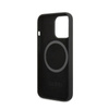 Guess Silicone Logo Plate MagSafe - Etui iPhone 13 Pro (czarny) (GUHMP13LSPLK)