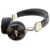 Guess Peony Script Round Shape - Bezprzewodowe słuchawki nauszne Bluetooth ENC (czarny) (GUBH70EPOSMK)