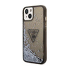 Guess Liquid Glitter Triangle Logo Case – Etui iPhone 14 Plus (czarny) (GUHCP14MLFCTPK)