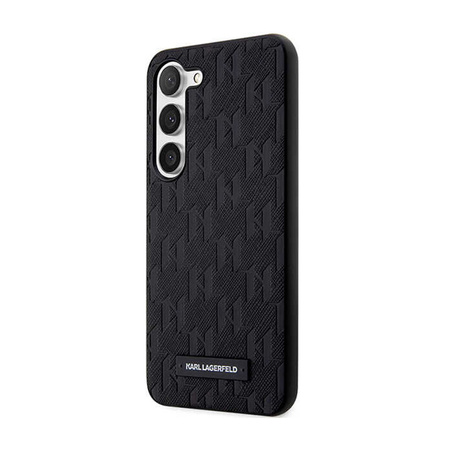 Karl Lagerfeld Saffiano Monogram Metal Logo - Etui Samsung Galaxy S24 (czarny) (KLHCS24SSAKLHPK)
