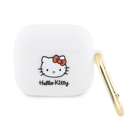 Hello Kitty Silicone 3D Kitty Head - Etui AirPods 3 (biały) (HKA33DKHSH)