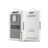 DKNY Leather Mono Stripe & Metal Logo - Etui iPhone 15 Pro Max (beżowy) (DKHCP15XPRTHSLE)