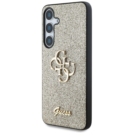 Guess Fixed Glitter Big 4G Metal Logo - Etui do Samsung Galaxy S25+ (złoty) (GUHCS25MHG4SGD)