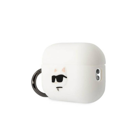 Karl Lagerfeld Silicone NFT Choupette Head 3D - Etui AirPods Pro 2 (biały) (KLAP2RUNCHH)