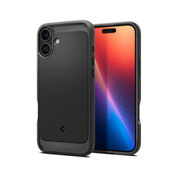 Spigen Rugged Armor Mag MagSafe - Etui do iPhone 16 (Matte Black) (ACS08214)