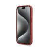 Karl Lagerfeld Diagonal Quilted Script - Etui iPhone 15 / 14 / 13 (czerwony) (KLHCP15SPQDSMGR)
