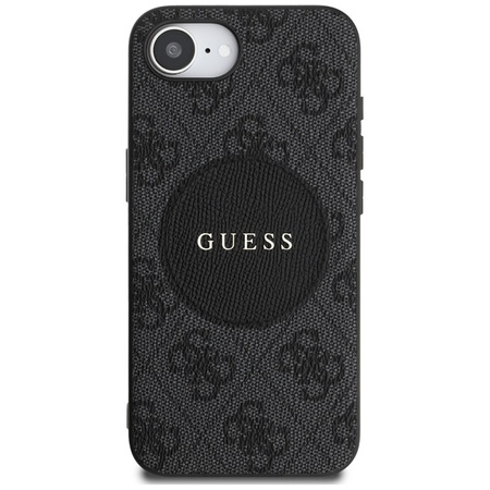 Guess 4G Circle Classic Logo MagSafe - Etui do iPhone 16e (czarny) (GUHMPSE4P4PGRSGK)