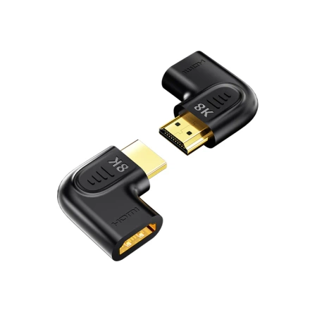 Unitek Adapter kątowy płaski 8K HDMI 90 i 270 stopni (A1047ABK03)