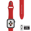 Crong Liquid - Pasek do Apple Watch 44/45/46/49 mm (czerwony) (CRG-44LQB-RED)