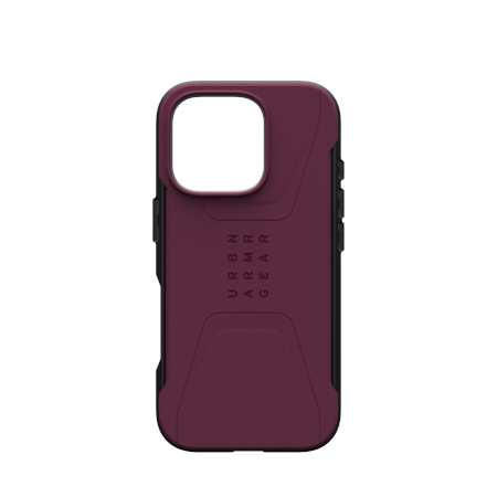 UAG Civilian Magsafe - obudowa ochronna do iPhone 16 Pro kompatybilna z MagSafe bordowy (114444119049)