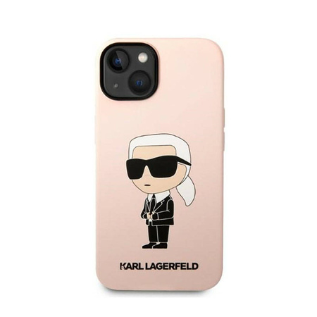 Karl Lagerfeld Silicone NFT Ikonik - Etui iPhone 14 Plus (różowy) (KLHCP14MSNIKBCP)