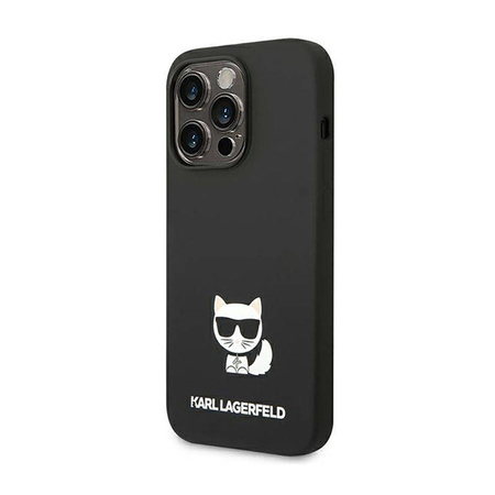 Karl Lagerfeld Choupette Body - Etui iPhone 14 Pro (czarny) (KLHCP14LSLCTBK)