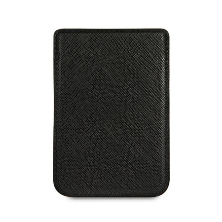 Guess Wallet Card Slot MagSafe Saffiano - Portfel magnetyczny (czarny) (GUWMSSASLBK)