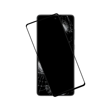 Crong 7D Nano Flexible Glass – Niepękające szkło hybrydowe 9H na cały ekran Samsung Galaxy A72 (CRG-7DNANO-SGA72)