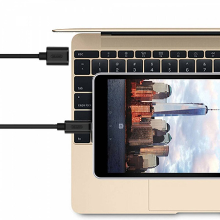 Unitek Kabel USB-A / USB-C, USB 3.0, 1m - czarny (Y-C474BK)