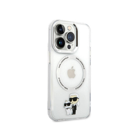Karl Lagerfeld IML NFT Karl & Choupette MagSafe - Etui iPhone 13 Pro (przezroczysty) (KLHMP13LHNKCIT)