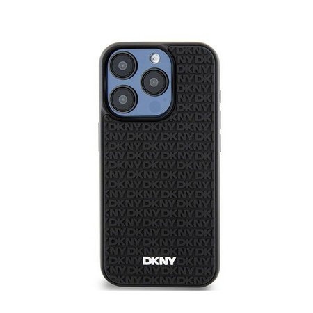 DKNY 3D Rubber Repeat Pattern - Etui iPhone 15 Pro Max (czarny) (DKHCP15X3DRPWK)