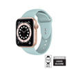 Crong Liquid - Pasek do Apple Watch 44/45/46/49 mm (miętowy) (CRG-44LQB-GRN)