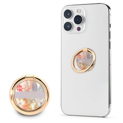 Guess Ring Stand Flower - Magnetyczny uchwyt na palec do telefonu (Purple) (GURSHCHMAU)