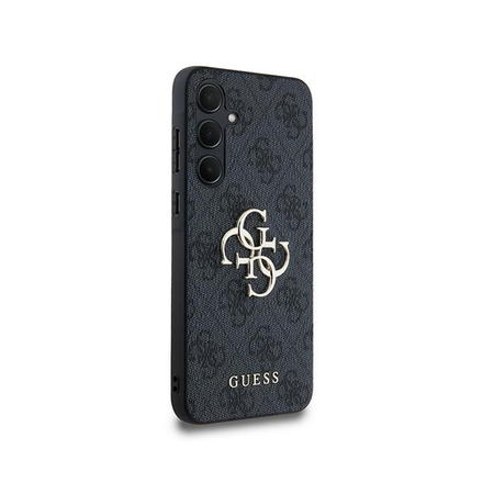 Guess 4G Big Metal Logo - Etui Samsung Galaxy A35 5G (czarny) (GUHCSA354GMGGR)