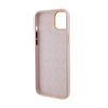 Guess Silicone Logo Strass 4G - Etui iPhone 15 (różowy) (GUHCP15SM4DGPP)