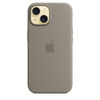 Apple Silicone Case - Silikonowe etui z MagSafe do iPhone 15 (popielaty brąz) (MXPG3ZM/A)