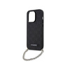 Karl Lagerfeld Saffiano Monogram Chain - Etui iPhone 14 Pro (Czarny) (KLHCP14LSACKLHPK)