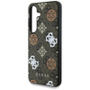 Guess 4G Printed Colored Peony Pattern MagSafe - Etui do Samsung Galaxy S25 (brązowy) (GUHMS25SP4PWPW)
